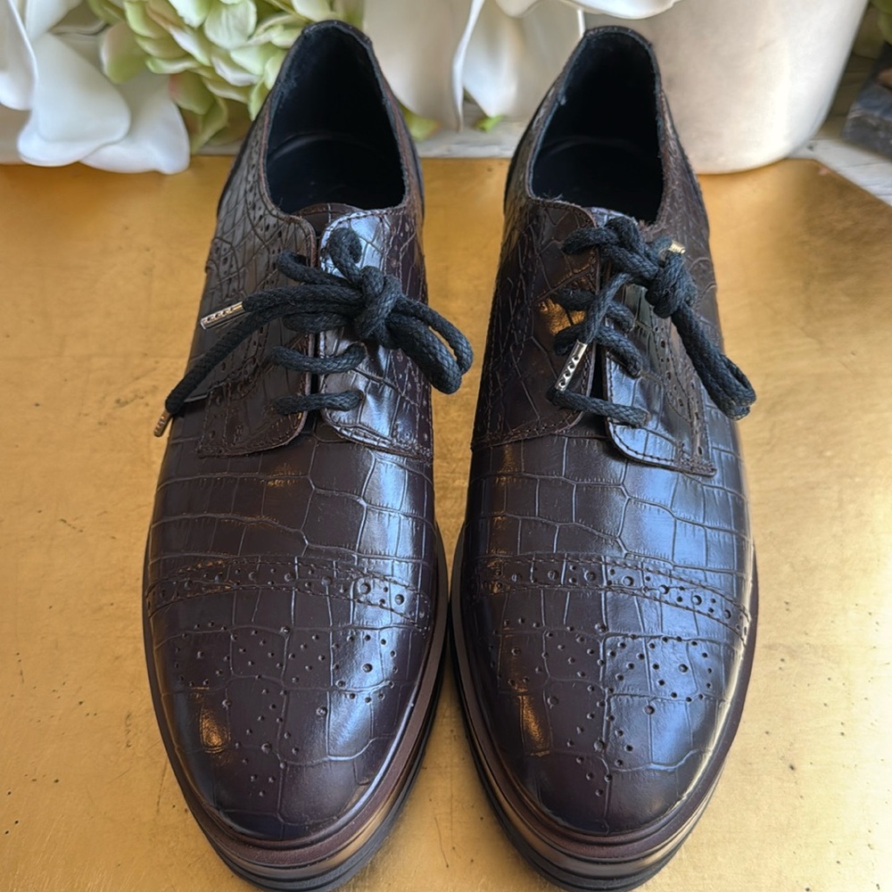 NWOT! MaxMara Max Mara Weekend Platform Lace-Ups